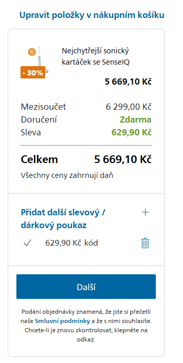 El. zubní kartáček Philips9, sonic, SenseIQ